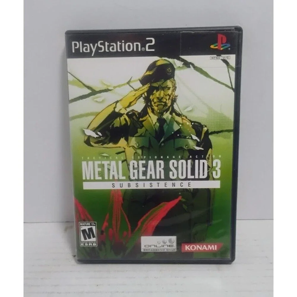 SONY PLAYSTATION 2 PS2 METAL GEAR SOLID 3 SUBSISTENCE CIB COMPLETE IN BOX